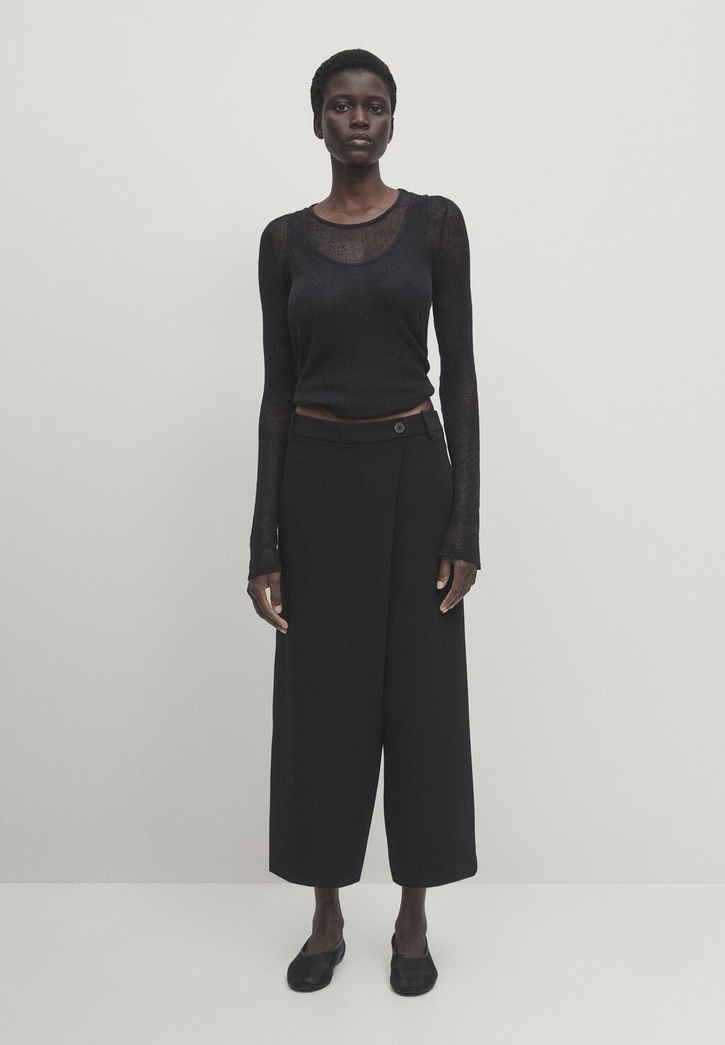 

Брюки PAREO Massimo Dutti, черный