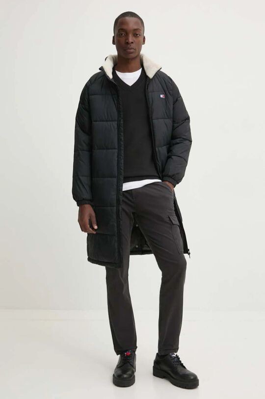 

Хлопковый свитер Tommy Jeans, черный