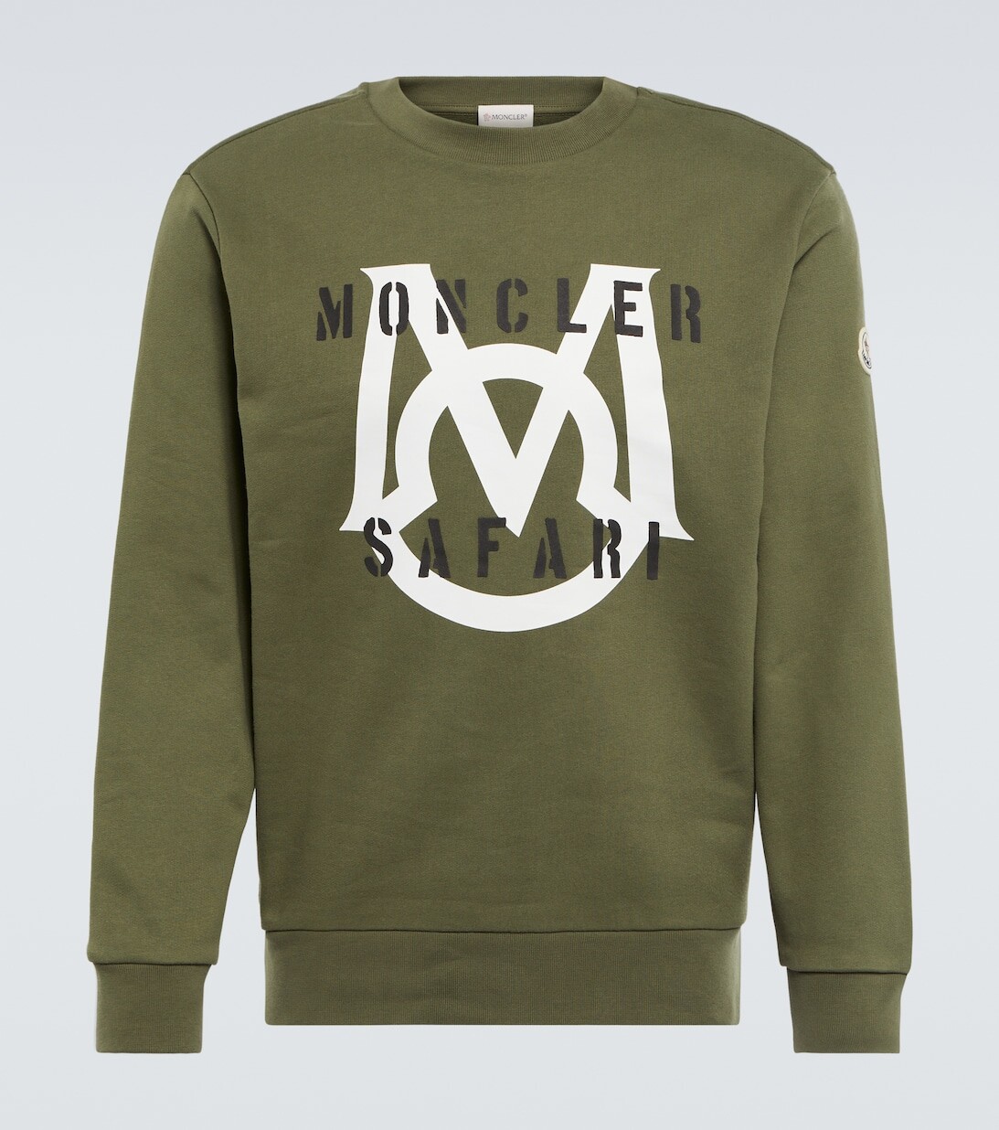 

Толстовка из хлопка с логотипом Moncler, черный