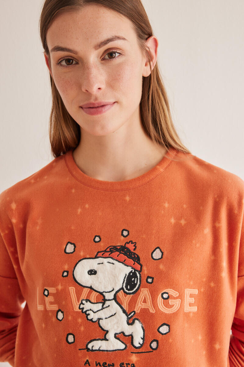 

Оранжевая флисовая пижама Snoopy Women'secret, оранжевый