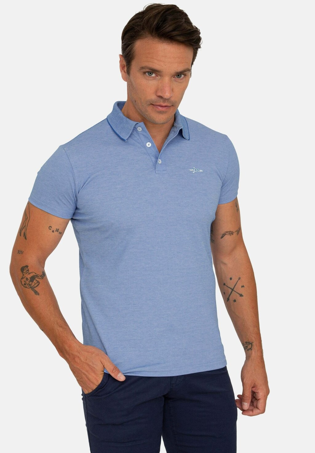 

Рубашка поло Interlok Short Sleeve Jacey Quinn, цвет k blue
