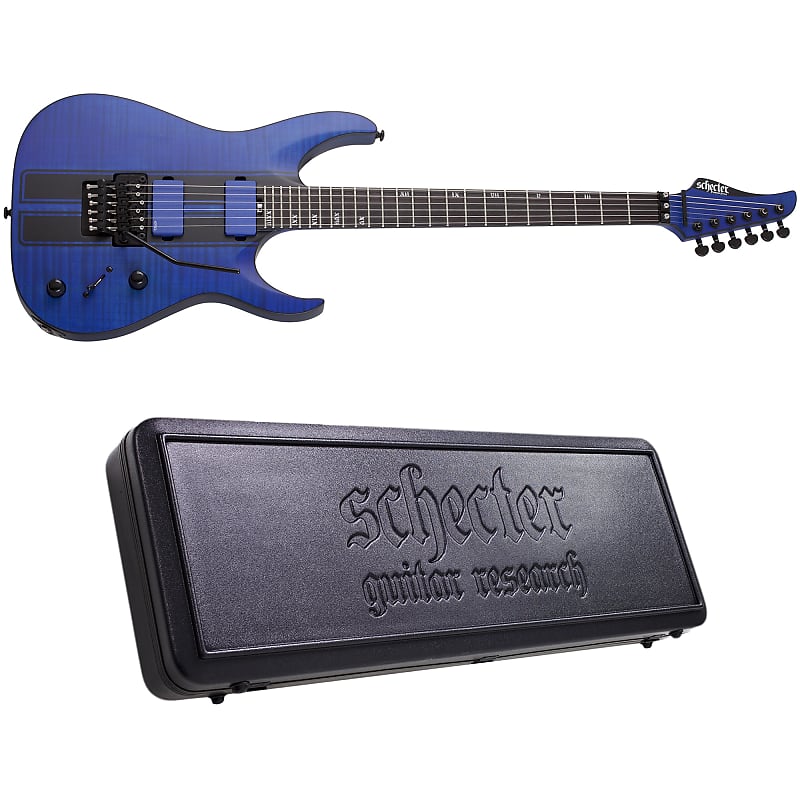 Электрогитара Schecter Banshee GT FR Satin Trans Blue Electric Guitar + Hard Case электрогитара schecter banshee gt fr s tp