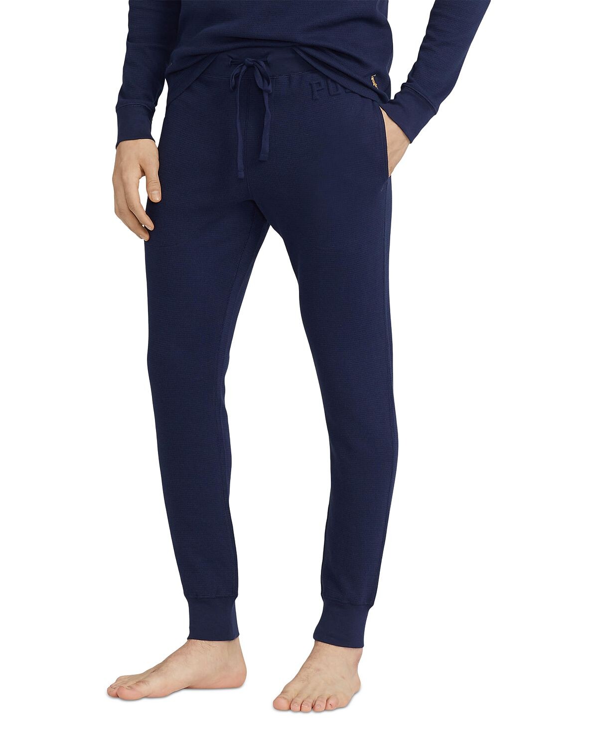 

Мужские пижамные брюки-джоггеры с висячим тиснением и тиснением Polo Ralph Lauren