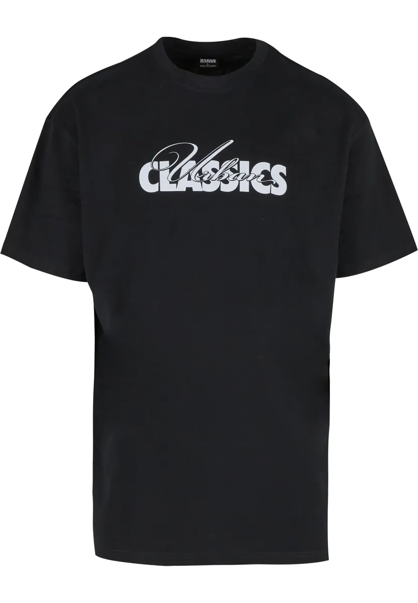 

Футболка URBAN CLASSICS " Urban Classics UC Cursive Bold Logo Tee Oversized Tee", черный