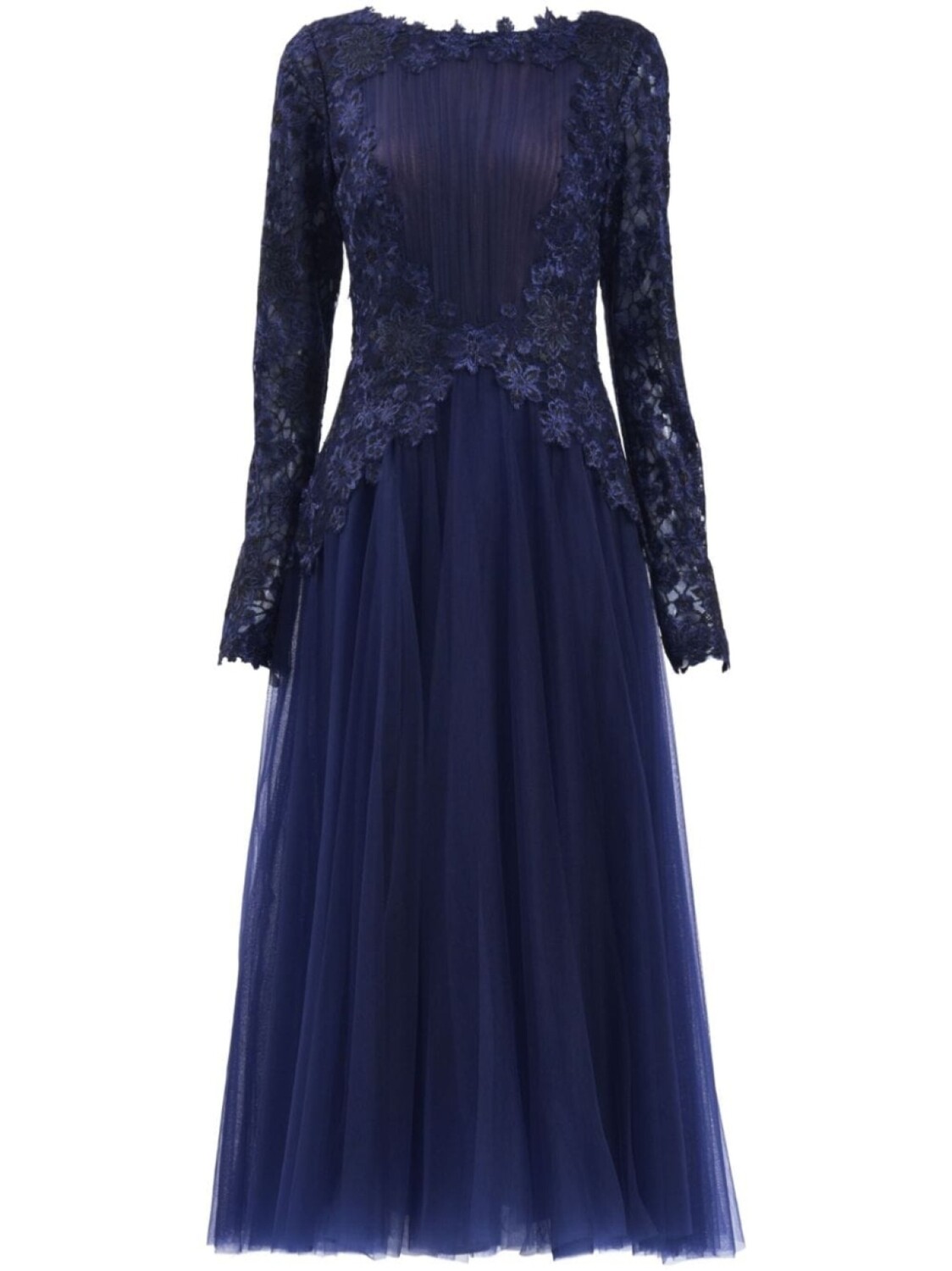 

Tadashi Shoji платье с цветочной вышивкой, синий