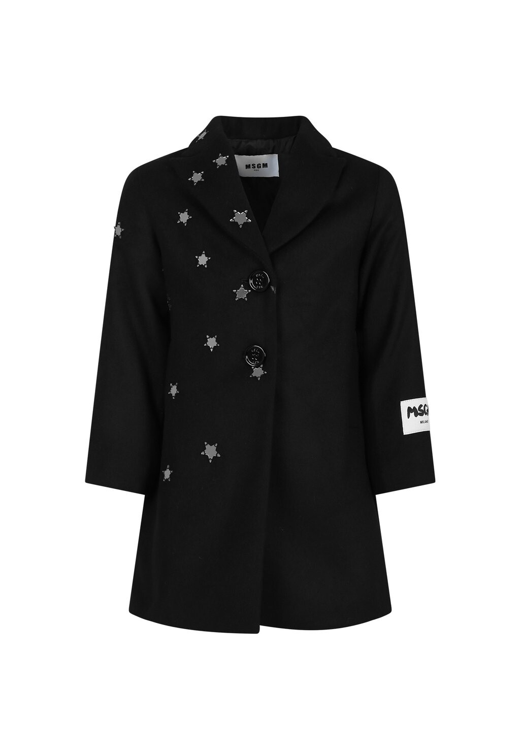 

Короткое пальто MSGM, черное
