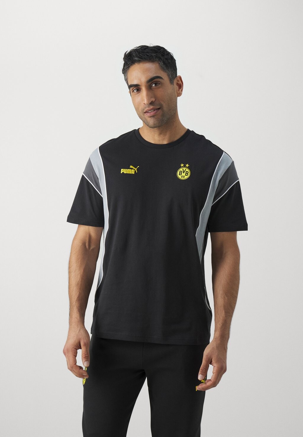 

Team Bvb Borussia Dortmund Ftblarchive Tee Puma, цвет black/cool mid gray