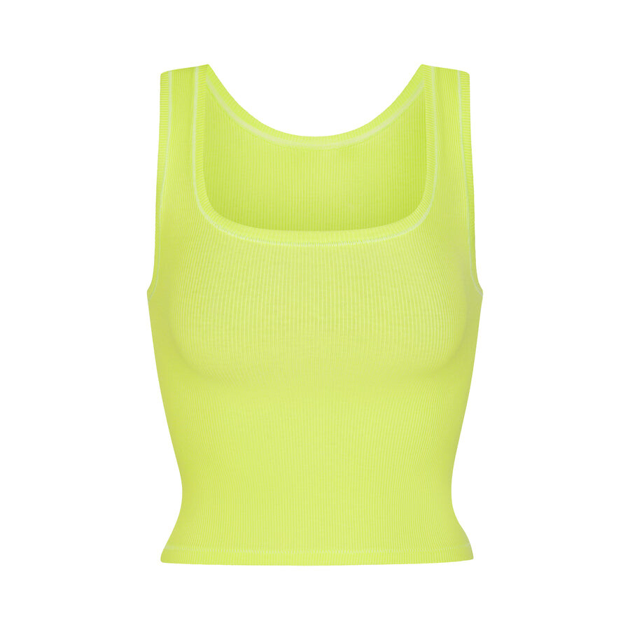 

Топ SKIMS Cotton Rib, цвет Daffodil