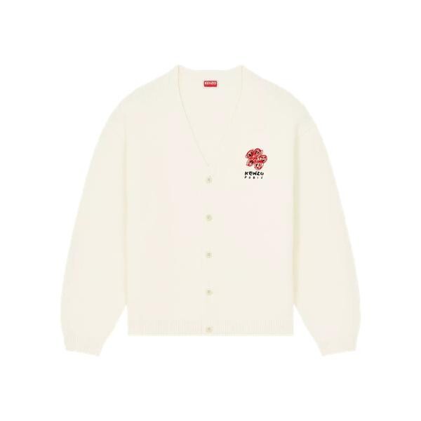

Кардиган unisex cardigan mit "kenzo drawn varisty"-stickere 02 blanc casse 02 blanc casse Kenzo, мультиколор