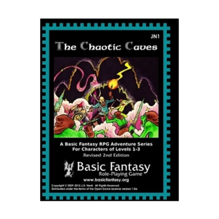 

Chaotic Caves (1st Edition), Basic Fantasy (d20), мягкая обложка