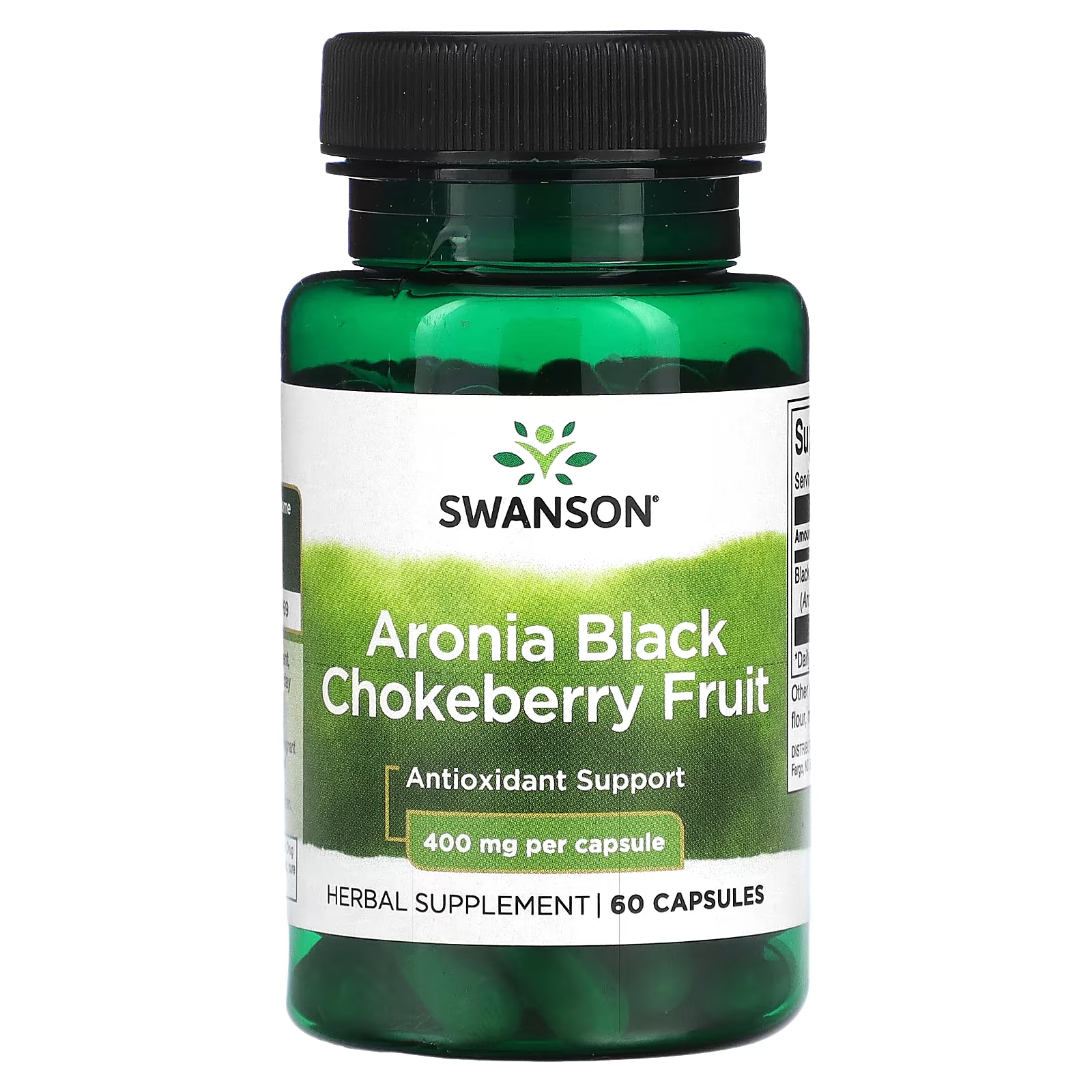 Арония Swanson Black Chokeberry Fruit 400 мг цена и фото