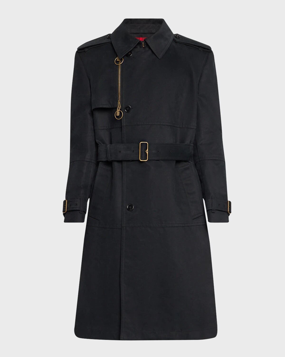 

Мужской тренч из хлопка и нейлона с молескином Burberry, черный