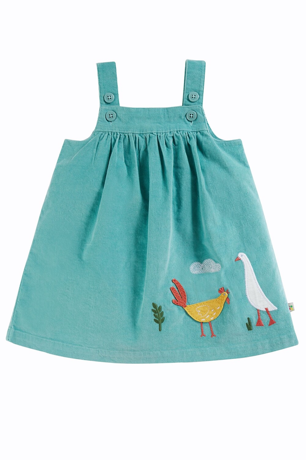 

Зеленое вельветовое платье Agatha Frugi, зеленый