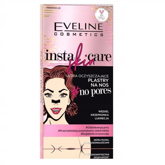 цена Глубоко очищающие полоски для носа, 2 шт. Eveline Cosmetics, Insta Skin