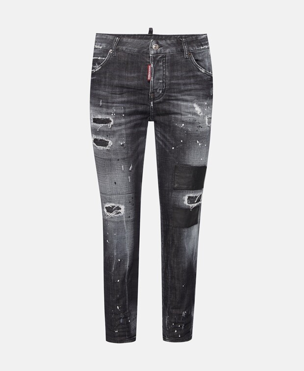

Джинсы узкого кроя Dsquared2, черный