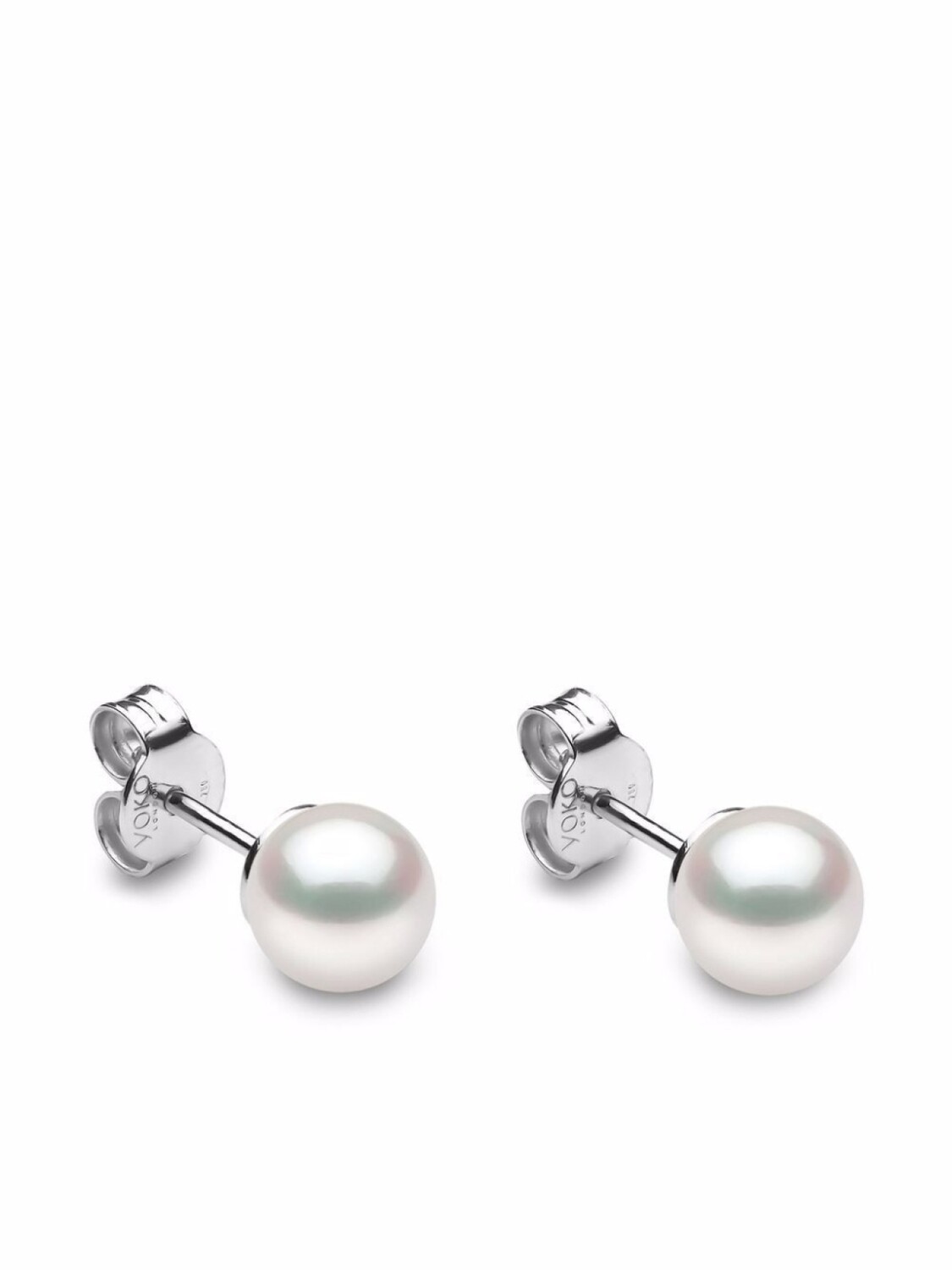 

Серьги-гвоздики Classic из белого золота с жемчугом 6 мм Yoko London, серебряный
