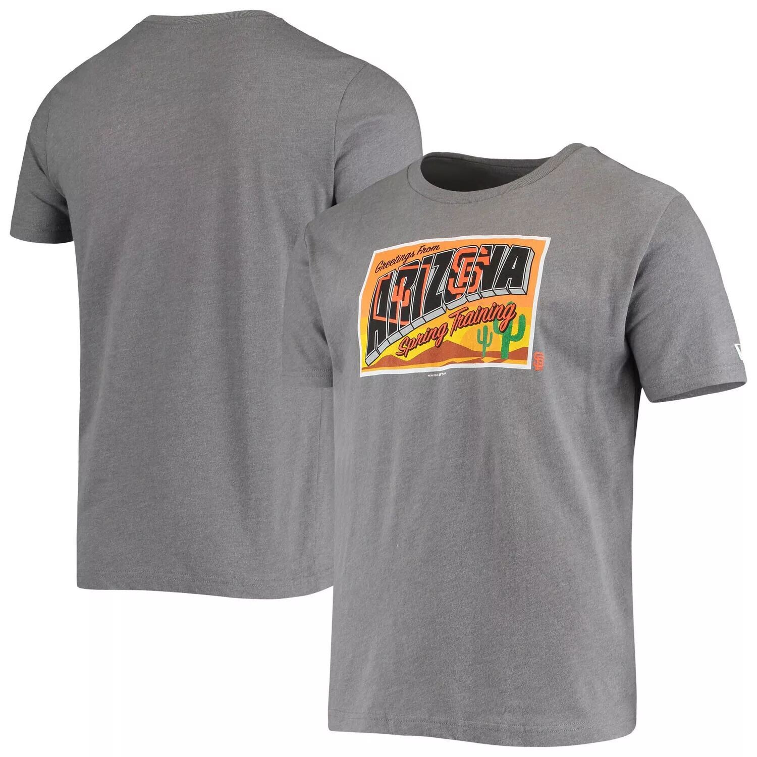 

Мужская серая футболка New Era San Francisco Giants Spring Training Greetings, Серый
