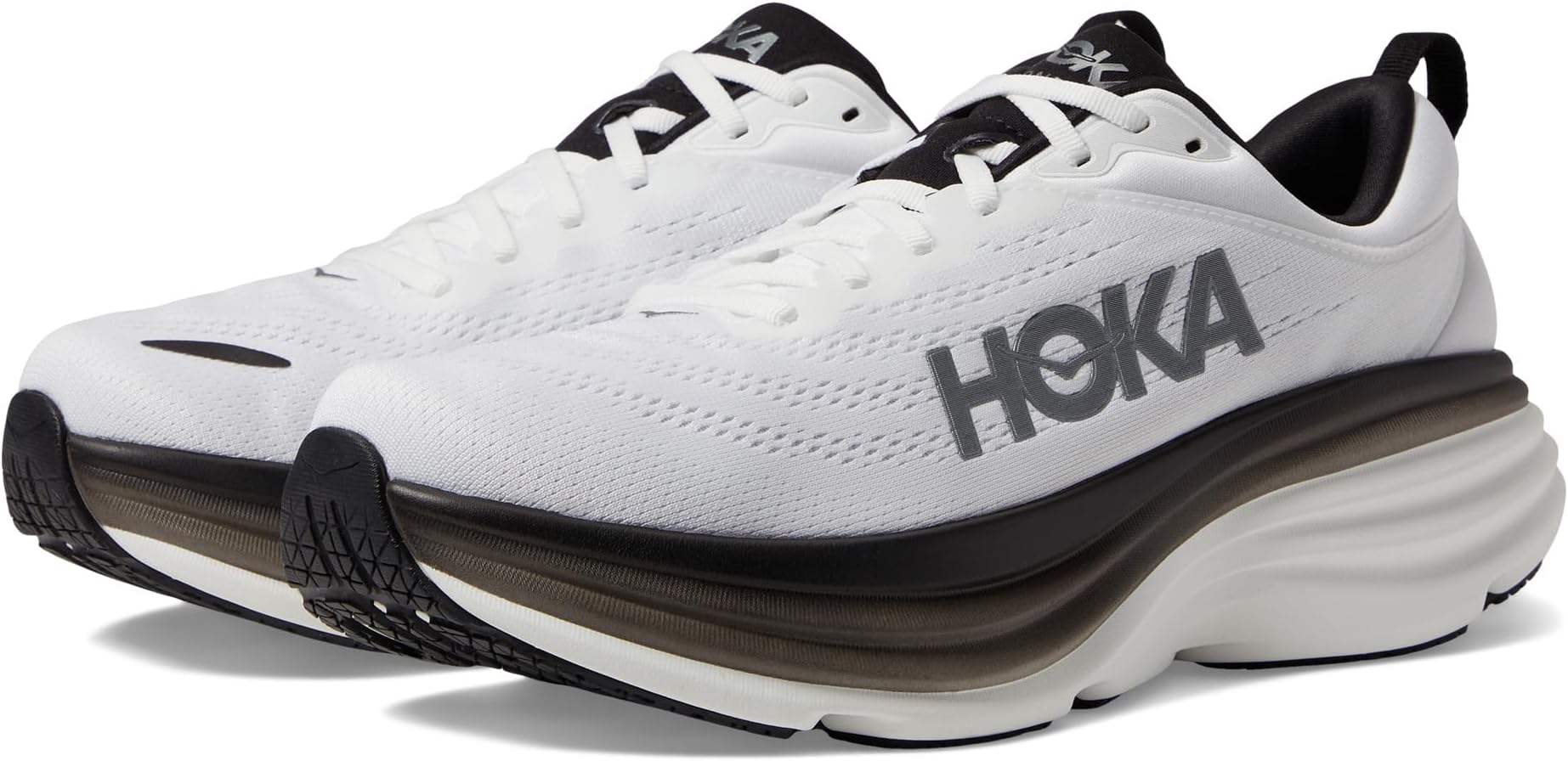 

Кроссовки Bondi 8 Hoka, цвет White/Black