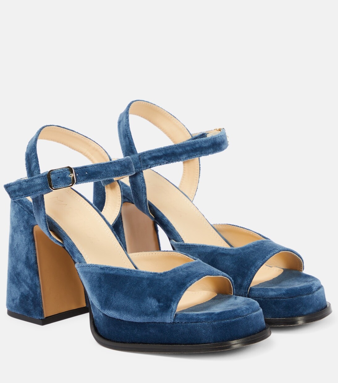 

Бархатные босоножки на платформе gracia 100 Souliers Martinez, зеленый