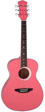 

Акустическая гитара Luna Aurora Borealis Three Quarter Guitar Pink