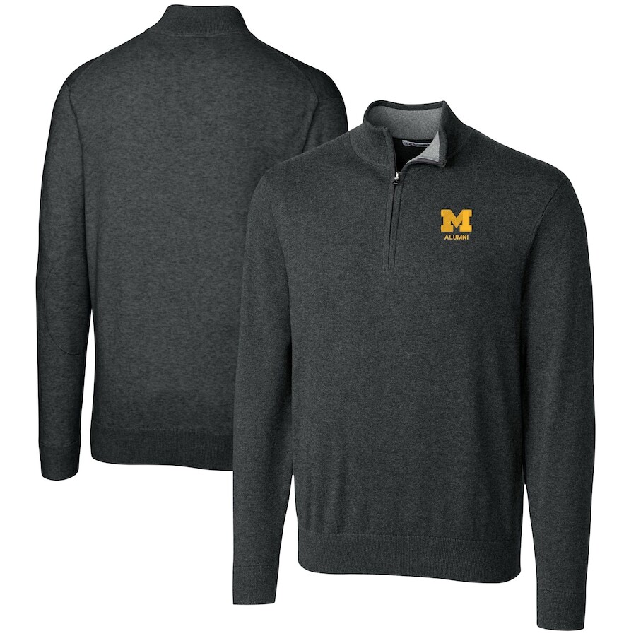 

Свитер Cutter & Buck Michigan Wolverines, угольный