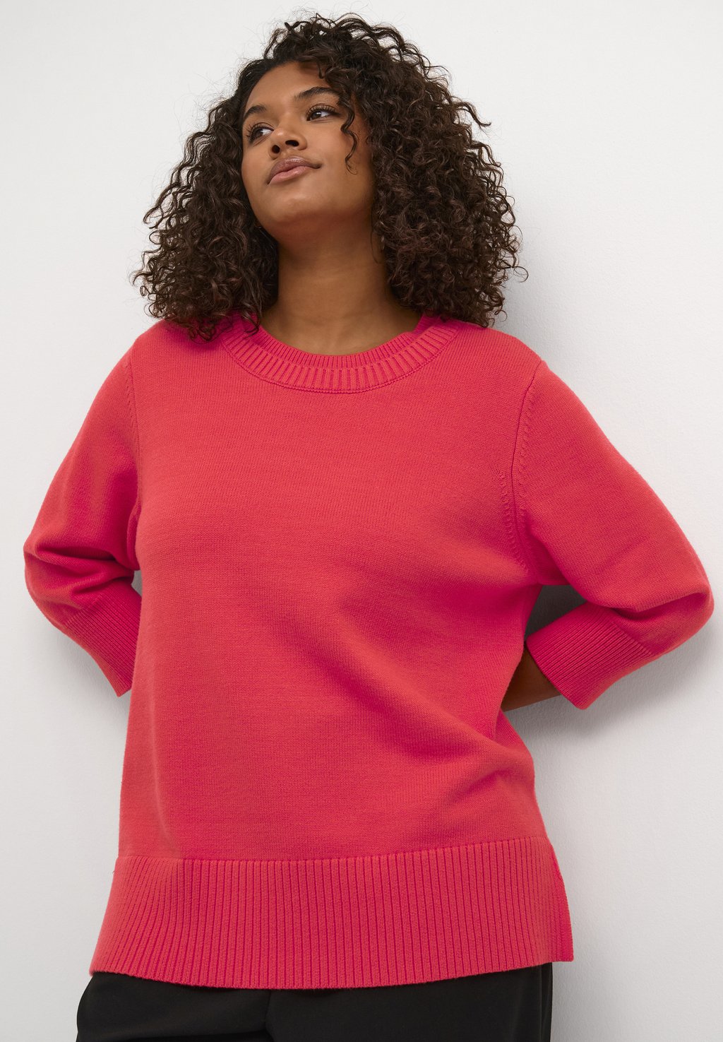 Вязаный свитер MARNA Kaffe Curve, цвет cayenne цена и фото