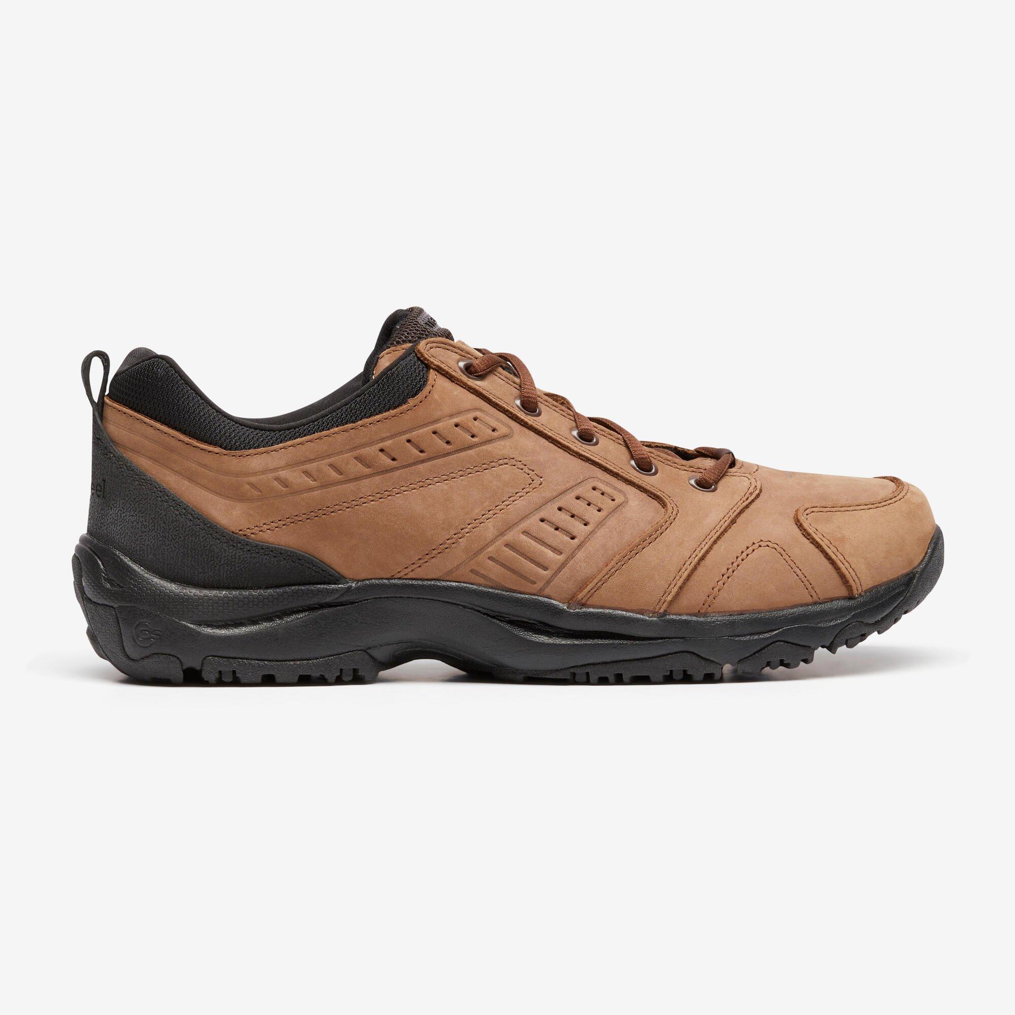 цена Кроссовки Decathlon Nakuru Waterproof Urban Waterproof Walking Shoes -Leather Newfeel, коричневый