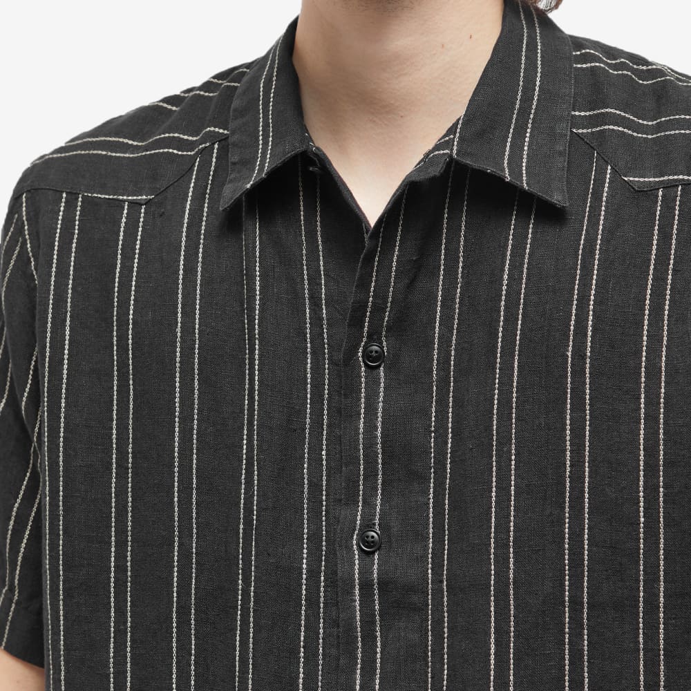 Рубашка с коротким рукавом Oliver Spencer в кубинском стиле, черный