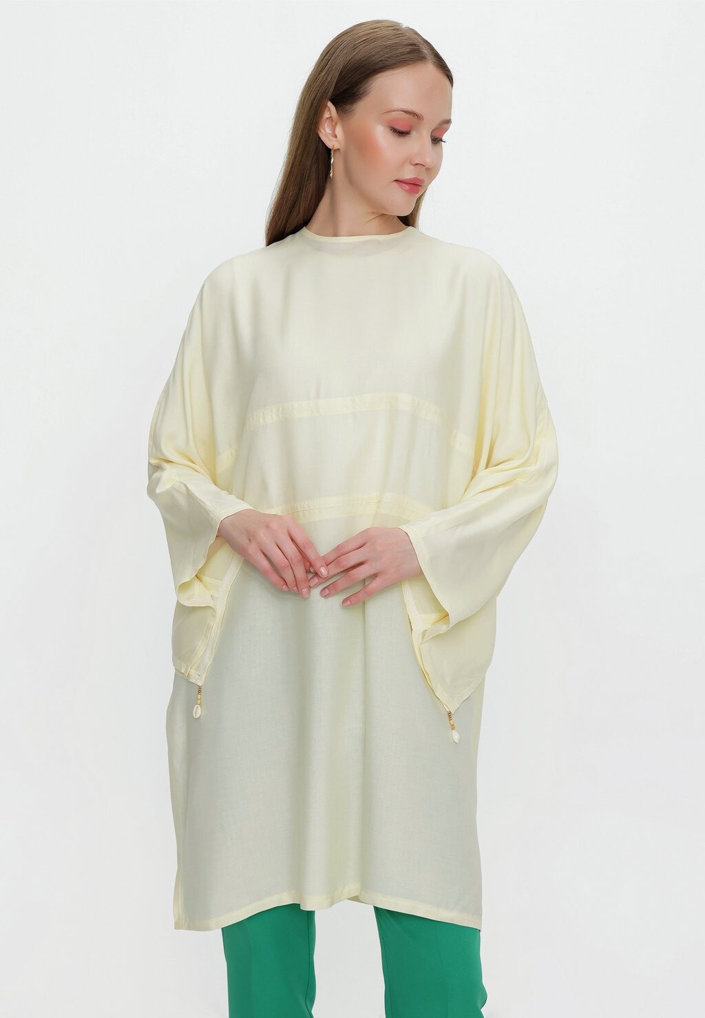 

Туника MODEST BELTED MAXI DAY DRESS Armine, кремовый
