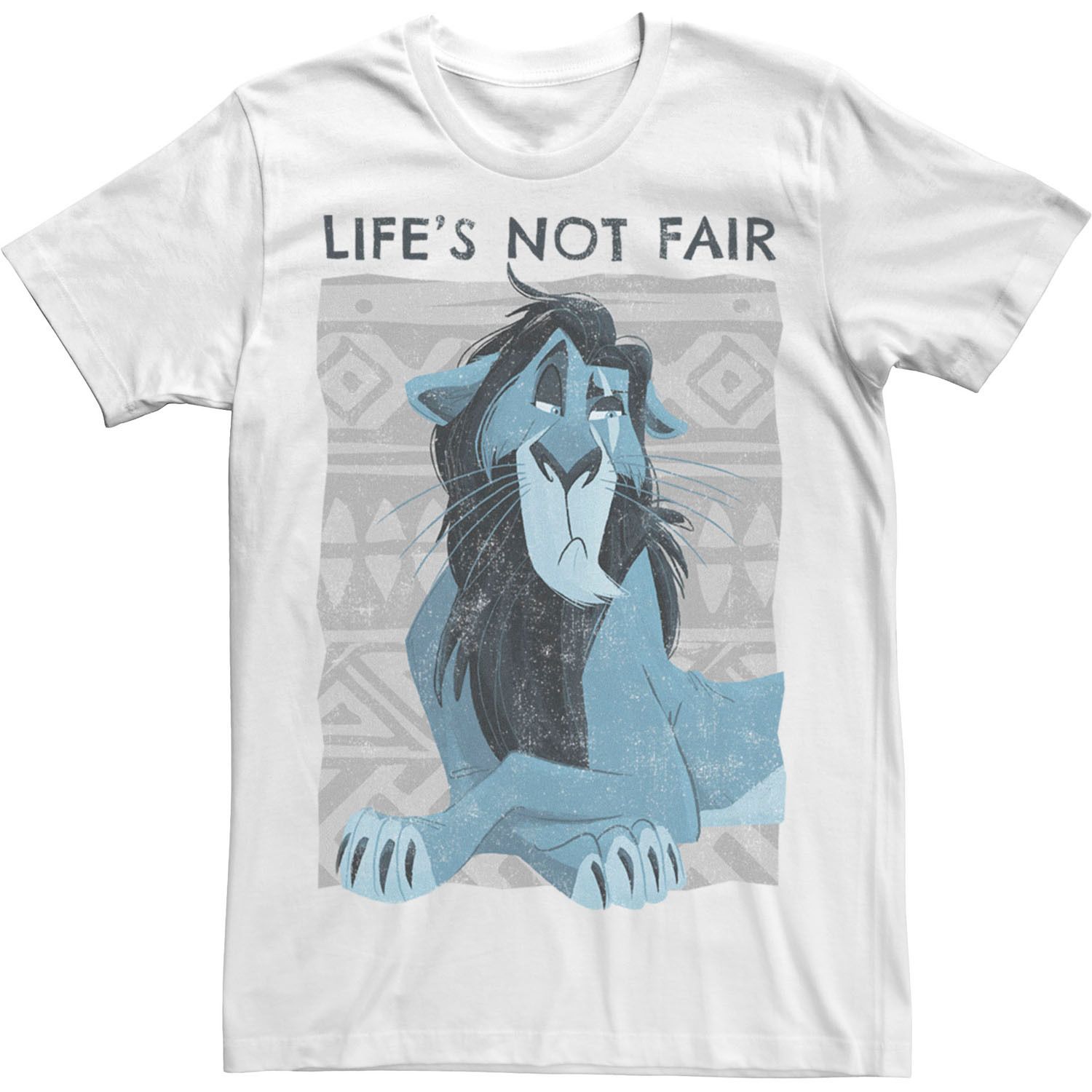 Мужская футболка Disney The Lion King Scar Life's Not Fair Licensed Character футболка lion king scar unleashed disney черный