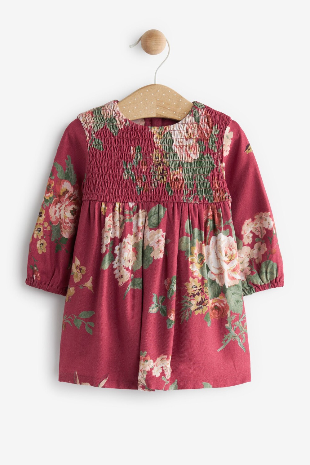 

Платье со сборками Laura Ashley, красный