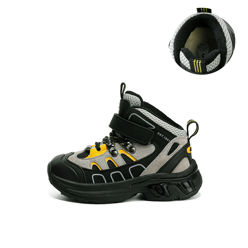 

Кроссовки Jeep Kids Lifestyle Shoes Kids High-top Black/beige/yellow, черный/бежевый