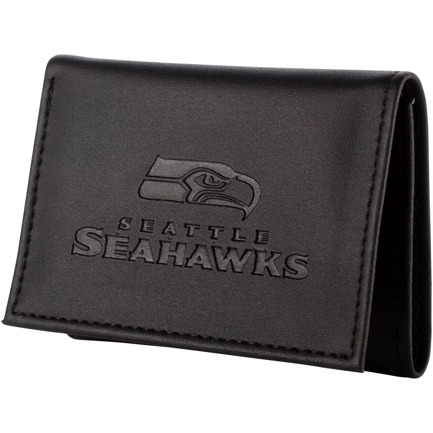 

Мужской черный гибридный тройной кошелек Seattle Seahawks