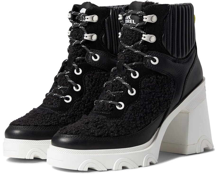 

Ботинки SOREL Brex Heel Cozy Lace, цвет Black/Sea Salt