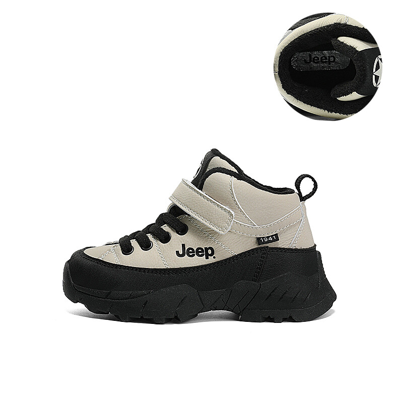 

Кроссовки Jeep Kids Lifestyle Shoes Kids High-top White, слоновая кость/черный