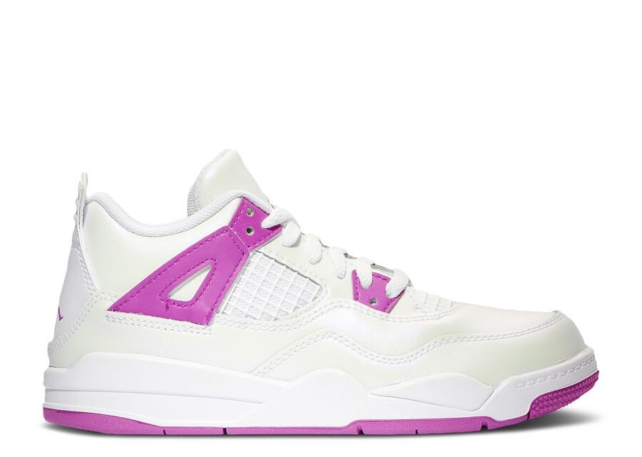 

Кроссовки Air Jordan Jordan 4 Retro Ps 'Hyper Violet', белый