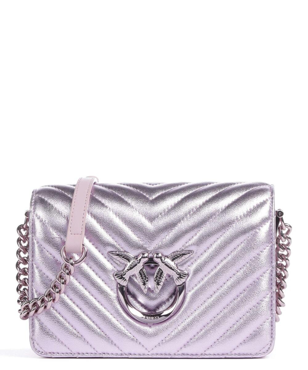 

Сумка через плечо Love Click Mini из овчины Pinko, фиолетовый