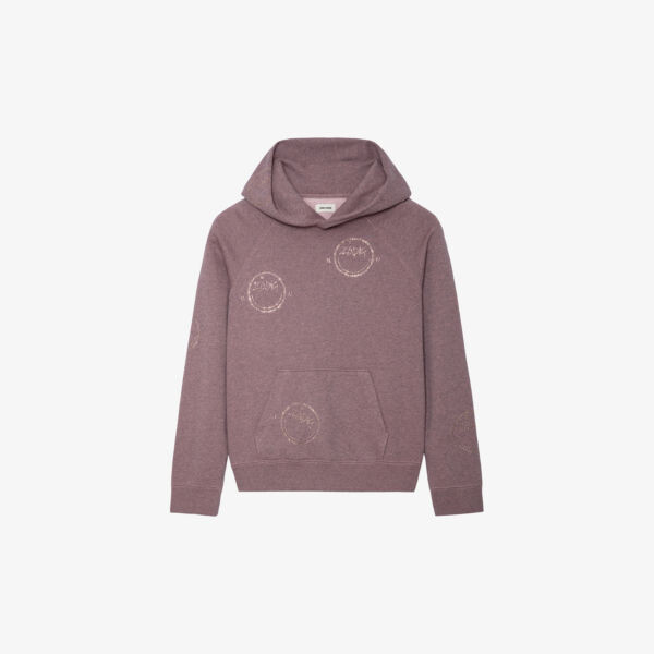 

Худи Georgy Happy Face с декором из смесового хлопка Zadig&Voltaire, розовый