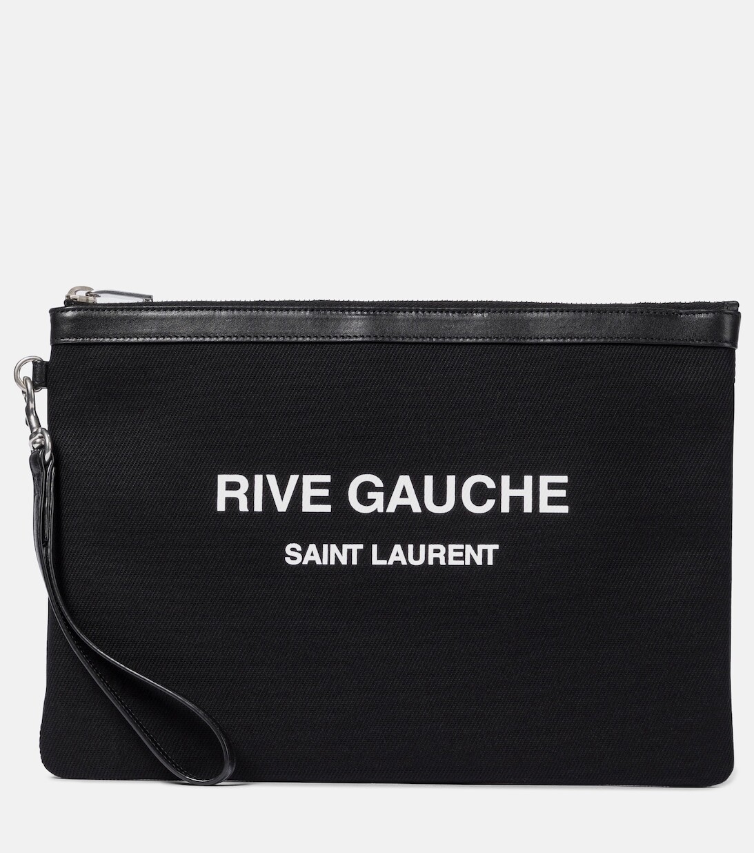 

Холщовый клатч Rive Gauche Saint Laurent, черный