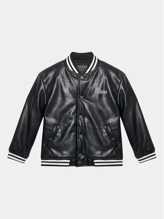 

Куртка из искусственной кожи, стандартного кроя Guess, черный