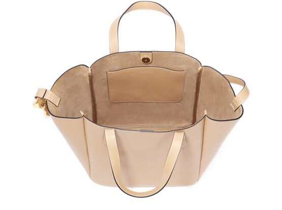 

Маленькая кожаная сумка Cabas с цепочкой Jw Anderson, светло-бежевый