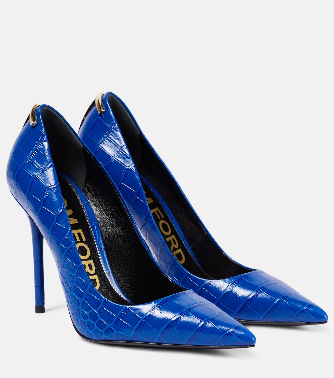 

Декорированные кожаные туфли Tom Ford, синий