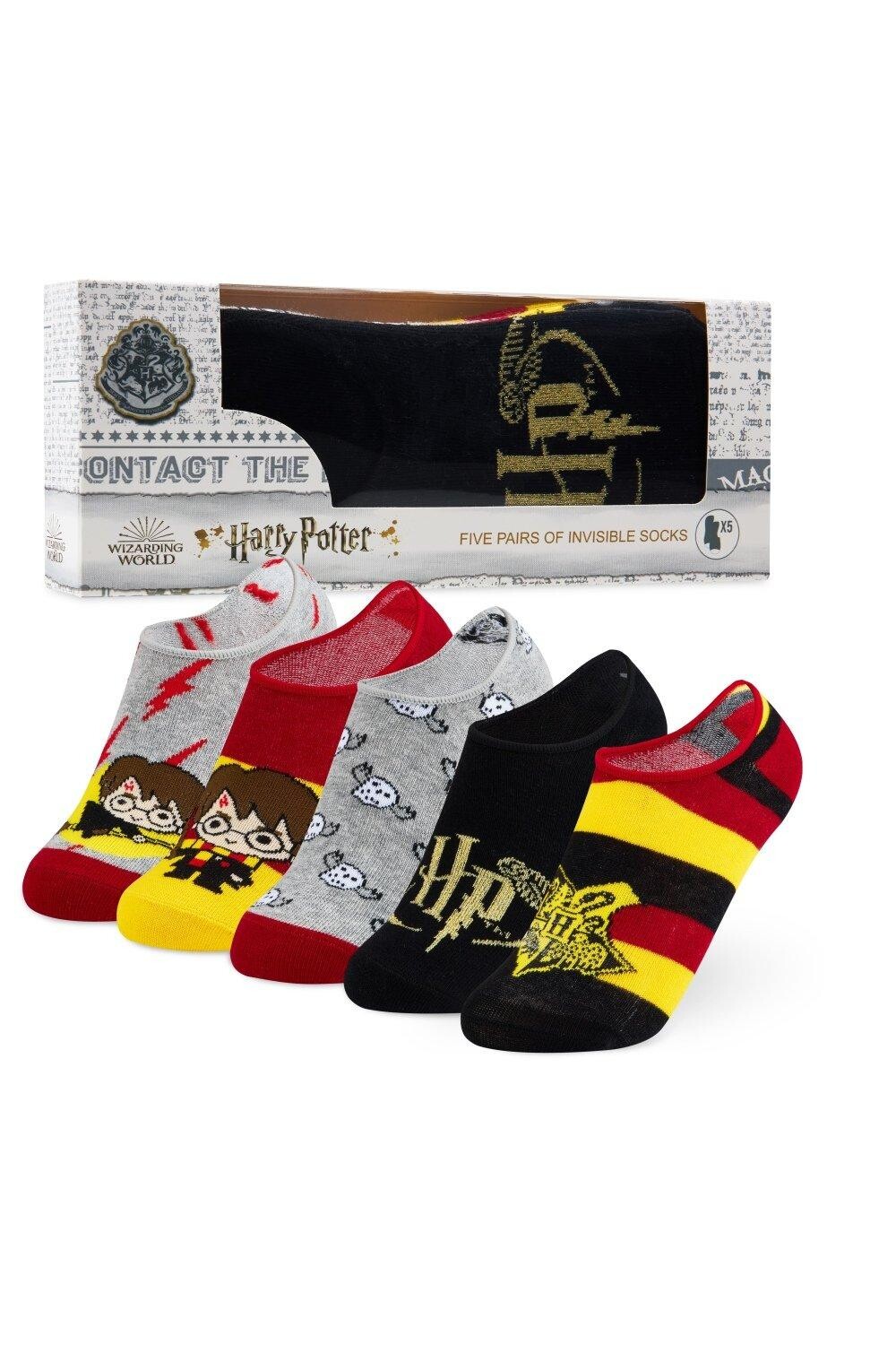 

Комплект невидимых носков, 5 шт. Harry Potter, мультиколор
