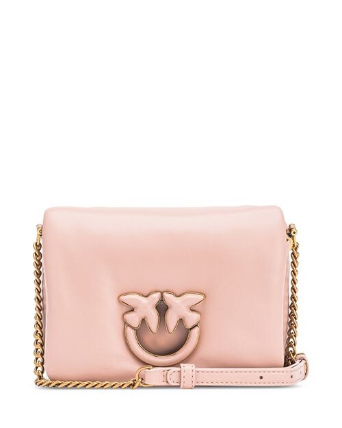 

Кожаная сумка через плечо Love Click Puff для малышей PINKO, цвет Pink