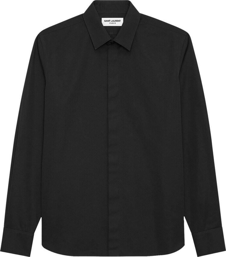 

Рубашка Saint Laurent Slim 'Noir', черный