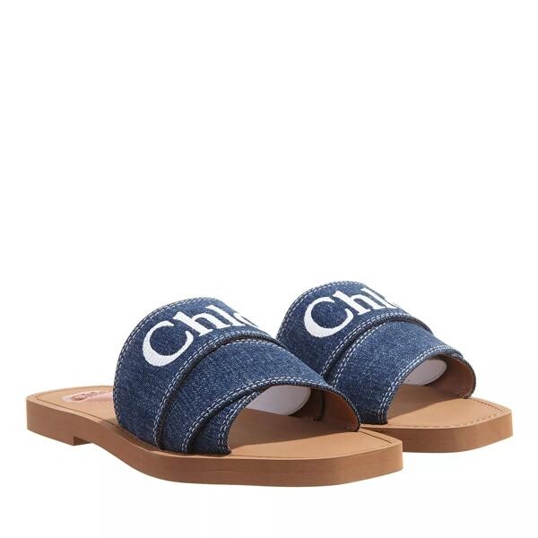 

Сандалии woody flat mules Chloé, синий