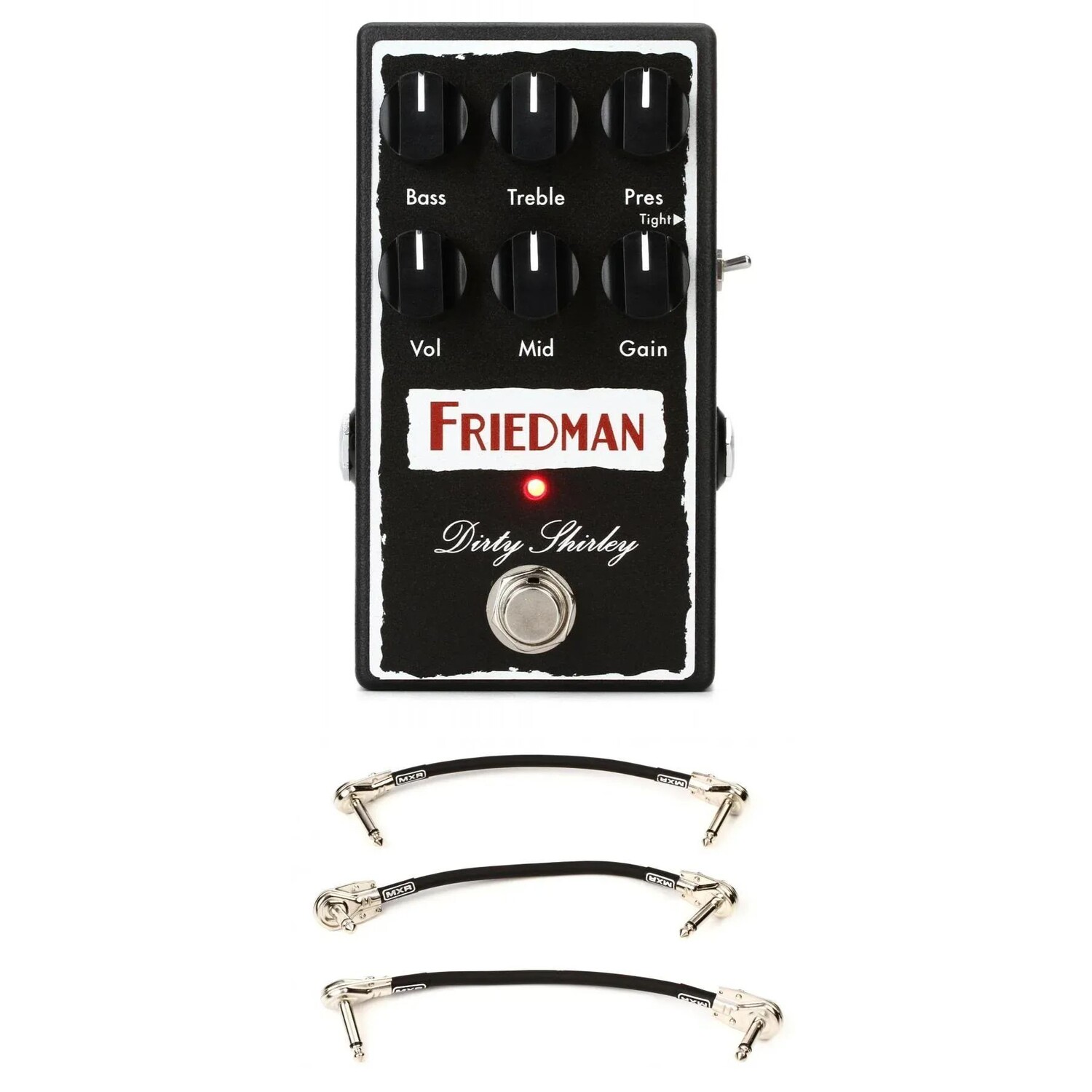 

Педаль Overdrive Friedman Dirty Shirley с 3 соединительными кабелями