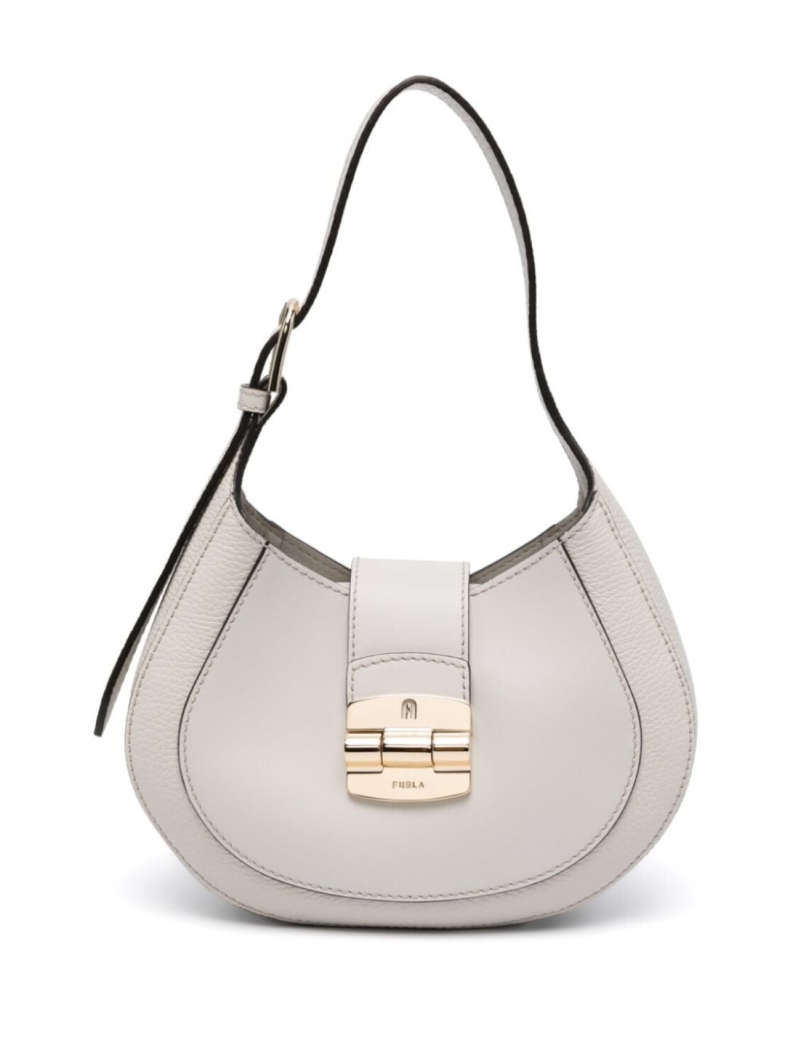 

Furla сумка из зернистой кожи с декором Arch, нейтральный цвет