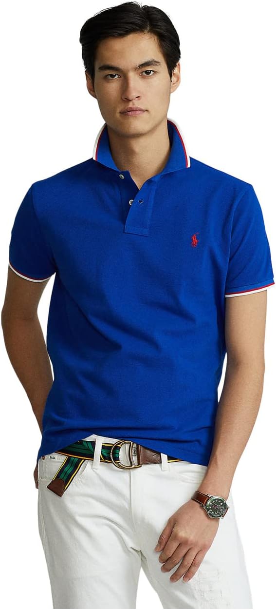Рубашка-поло Classic Fit Mesh Polo Shirt Polo Ralph Lauren, цвет Blue 7