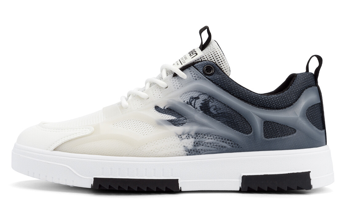 

Кроссовки RENBEN Skateboarding Shoes Men Low-top, белый/серый